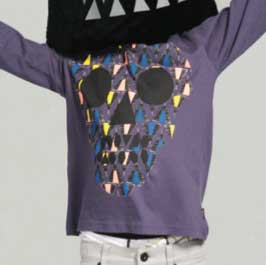 Munster Tee Bone Tee Ash Purple